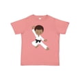 thumbnail image 1 of Inktastic African American Boy, Karate Boy, Kata, Black Belt Boys Toddler T-Shirt, 1 of 5