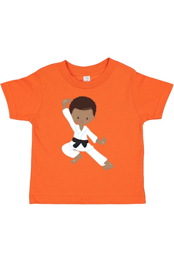 African American Boy, Karate Boy, Kata, Black Belt Boys Toddler T-Shirt
