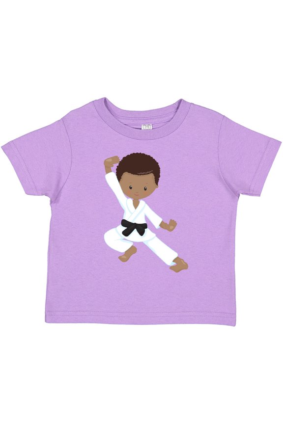 African American Boy, Karate Boy, Kata, Black Belt Boys Toddler T-Shirt