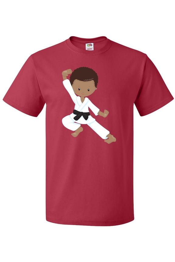 African American Boy, Karate Boy, Kata, Black Belt T-Shirt