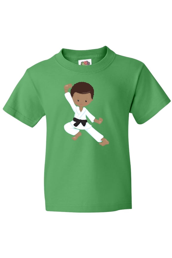 African American Boy, Karate Boy, Kata, Black Belt Youth T-Shirt