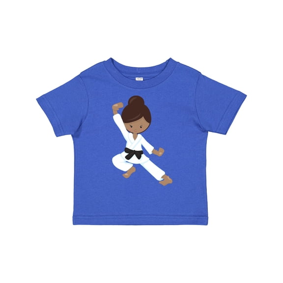 Inktastic African American Girl, Black Belt, Karate Girl Girls Toddler T-Shirt
