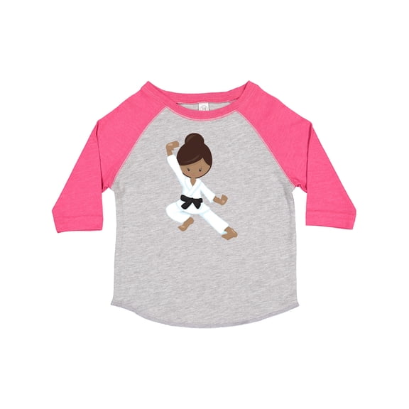 Inktastic African American Girl, Black Belt, Karate Girl Girls Toddler T-Shirt