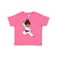 thumbnail image 1 of Inktastic African American Girl, Black Belt, Karate Girl Girls Toddler T-Shirt, 1 of 5