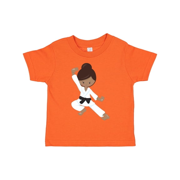 Inktastic African American Girl, Black Belt, Karate Girl Girls Toddler T-Shirt