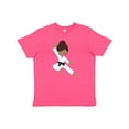 thumbnail image 1 of Inktastic African American Girl, Black Belt, Karate Girl Youth T-Shirt, 1 of 5