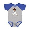 thumbnail image 1 of Inktastic African American Girl, Black Belt, Karate Pose Girls Baby Bodysuit, 1 of 5