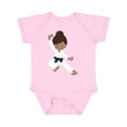 thumbnail image 1 of Inktastic African American Girl, Black Belt, Karate Pose Girls Baby Bodysuit, 1 of 5