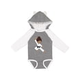 thumbnail image 1 of Inktastic African American Girl, Black Belt, Karate Pose Girls Long Sleeve Baby Bodysuit, 1 of 5