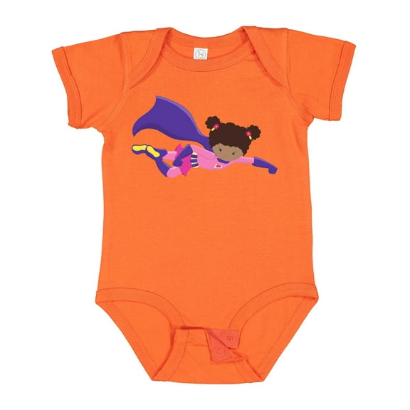 Inktastic African American Girl, Cape, Superhero Girl Girls Baby Bodysuit