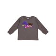 thumbnail image 1 of Inktastic African American Girl, Cape, Superhero Girl Girls Long Sleeve Toddler T-Shirt, 1 of 5