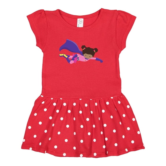 Inktastic African American Girl, Cape, Superhero Girl Girls Toddler Dress