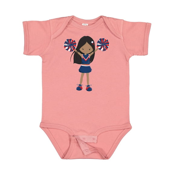 Inktastic African American Girl, Cheerleaders, Cheerleading Girls Baby Bodysuit