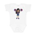 thumbnail image 1 of Inktastic African American Girl, Cheerleaders, Cheerleading Girls Baby Bodysuit, 1 of 5
