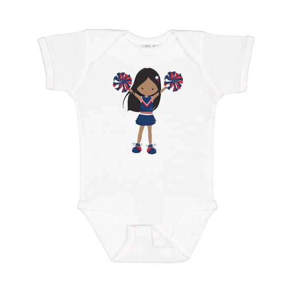 Inktastic African American Girl, Cheerleaders, Cheerleading Girls Baby Bodysuit