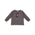thumbnail image 1 of Inktastic African American Girl, Cheerleaders, Blue Uniform Girls Long Sleeve Toddler T-Shirt, 1 of 5