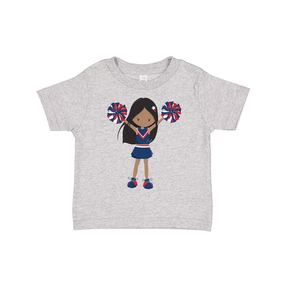Inktastic African American Girl, Cheerleaders, Blue Uniform Girls Toddler T-Shirt