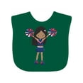 thumbnail image 1 of Inktastic African American Girl, Cheerleaders, Cheerleading Girls Baby Bib, 1 of 4