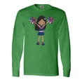 thumbnail image 1 of Inktastic African American Girl, Cheerleaders, Cheerleading Long Sleeve T-Shirt, 1 of 5