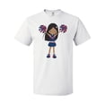 thumbnail image 1 of Inktastic African American Girl, Cheerleaders, Cheerleading T-Shirt, 1 of 5