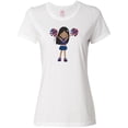 thumbnail image 1 of Inktastic African American Girl, Cheerleaders, Cheerleading Women's T-Shirt, 1 of 5