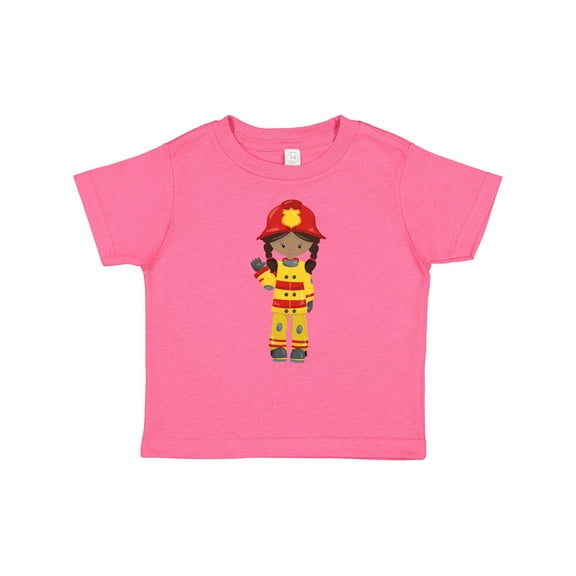 Inktastic African American Girl, Girl Fireman, Firefighter Girls Baby T-Shirt