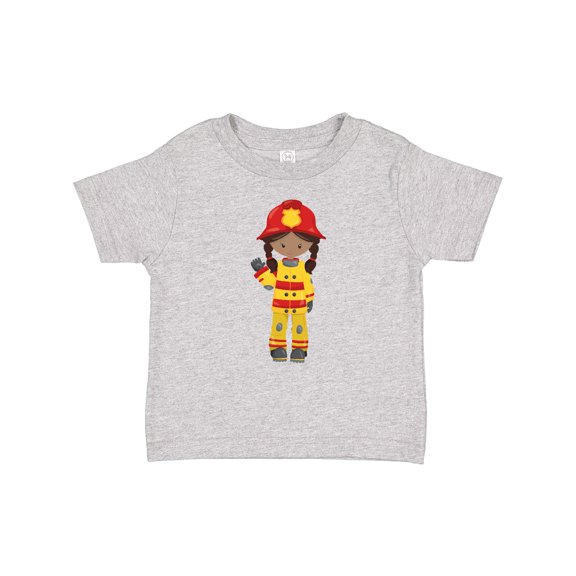 Inktastic African American Girl, Girl Fireman, Firefighter Girls Baby T-Shirt