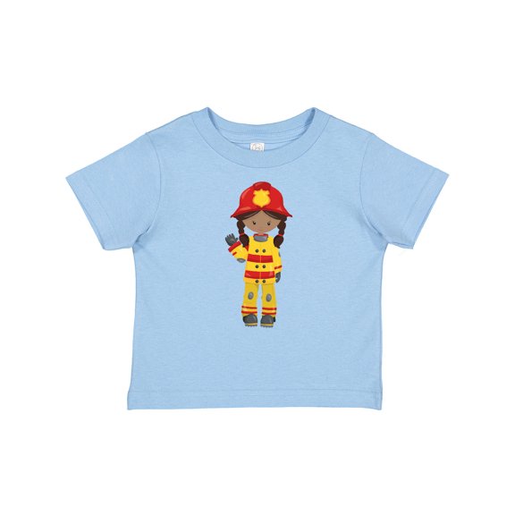 Inktastic African American Girl, Girl Fireman, Firefighter Girls Baby T-Shirt
