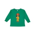 thumbnail image 1 of Inktastic African American Girl, Girl Fireman, Firefighter Girls Long Sleeve Toddler T-Shirt, 1 of 5