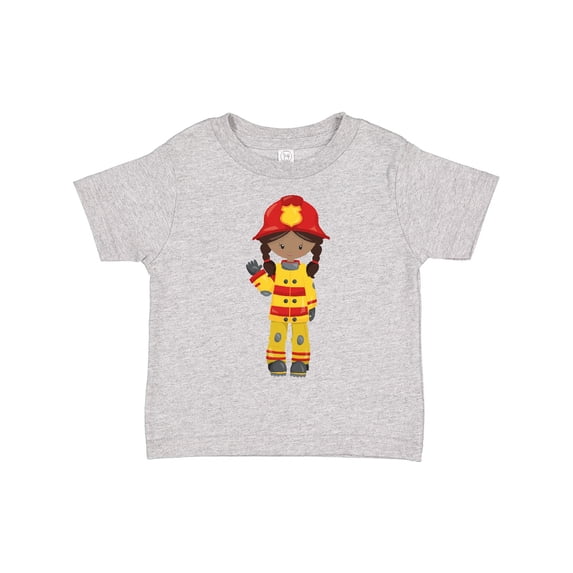 Inktastic African American Girl, Girl Fireman, Firefighter Girls Toddler T-Shirt