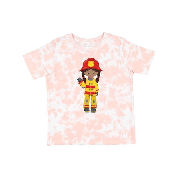 Inktastic African American Girl, Girl Fireman, Firefighter Girls Toddler T-Shirt
