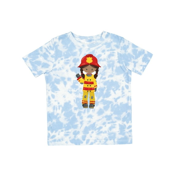 Inktastic African American Girl, Girl Fireman, Firefighter Girls Toddler T-Shirt