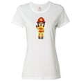 thumbnail image 1 of Inktastic African American Girl, Girl Fireman, Firefighter Women's T-Shirt, 1 of 5