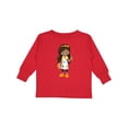 thumbnail image 1 of Inktastic African American Girl, Painter, Painting, Brush Girls Long Sleeve Toddler T-Shirt, 1 of 5