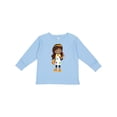 thumbnail image 1 of Inktastic African American Girl, Painter, Painting, Brush Girls Long Sleeve Toddler T-Shirt, 1 of 5