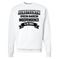 thumbnail image 1 of Inktastic African American Independence Juneteenth Adult Sweatshirt, 1 of 4