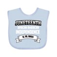 thumbnail image 1 of Inktastic African American Independence Juneteenth Boys or Girls Baby Bib, 1 of 4