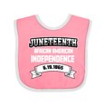 thumbnail image 1 of Inktastic African American Independence Juneteenth Boys or Girls Baby Bib, 1 of 4