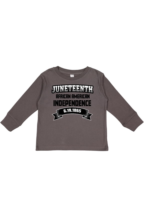 African American Independence Juneteenth Boys or Girls Long Sleeve Toddler T-Shirt