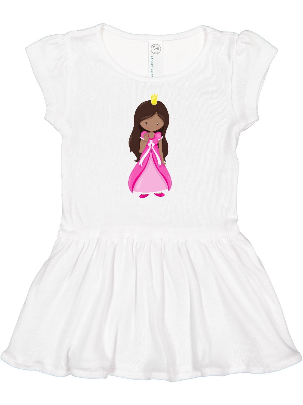 Inktastic African American Princess In Pink Dress Gift Baby Girl Dress