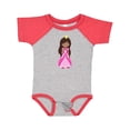 thumbnail image 1 of Inktastic African American Princess In Pink Dress Girls Baby Bodysuit, 1 of 5