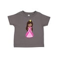 thumbnail image 1 of Inktastic African American Princess In Pink Dress Girls Toddler T-Shirt, 1 of 5