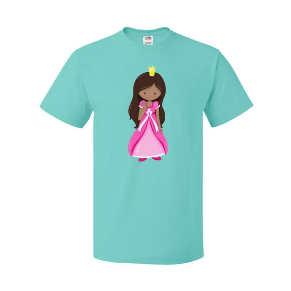 Inktastic African American Princess In Pink Dress T-Shirt