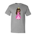thumbnail image 1 of Inktastic African American Princess In Pink Dress T-Shirt, 1 of 5