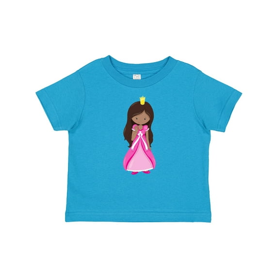 Inktastic African American Princess, Queen, Gown, Pink Dress Girls Baby T-Shirt