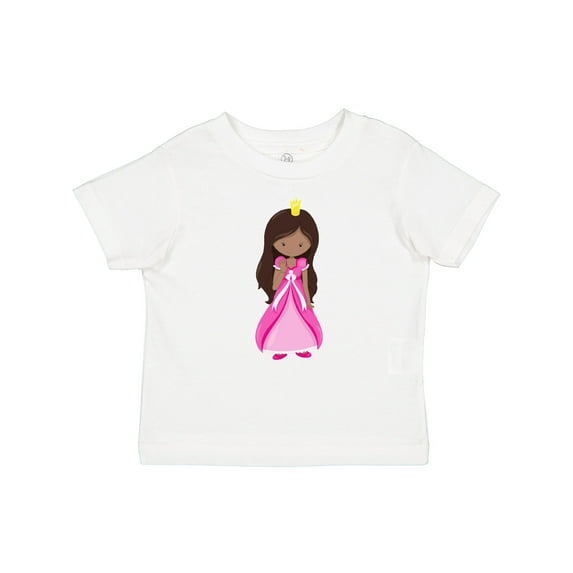 Inktastic African American Princess, Queen, Gown, Pink Dress Girls Baby T-Shirt