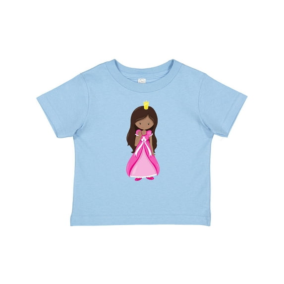 Inktastic African American Princess, Queen, Gown, Pink Dress Girls Baby T-Shirt