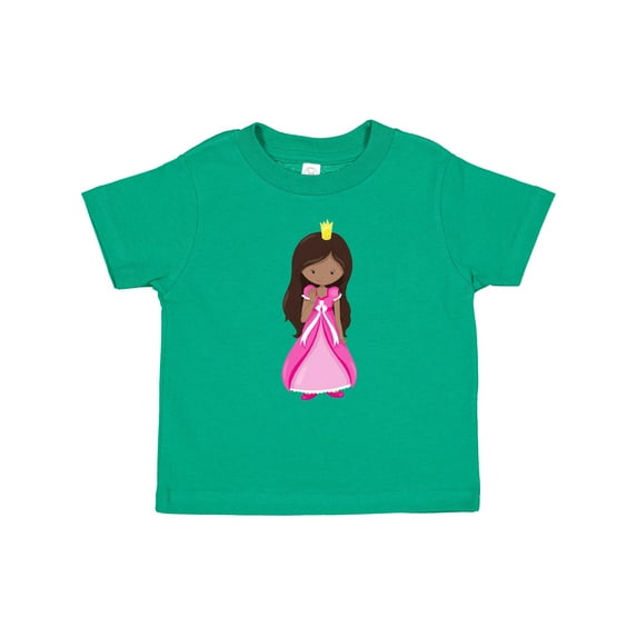 Inktastic African American Princess, Queen, Gown, Pink Dress Girls Baby T-Shirt