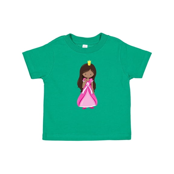 Inktastic African American Princess, Queen, Gown, Pink Dress Girls Baby T-Shirt
