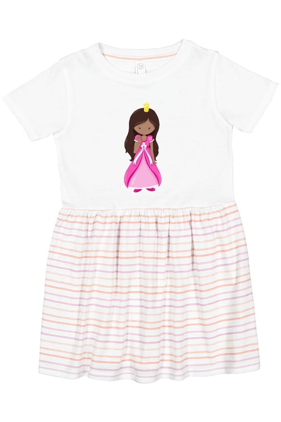African American Princess, Queen, Gown, Pink Dress Girls Toddler Dress